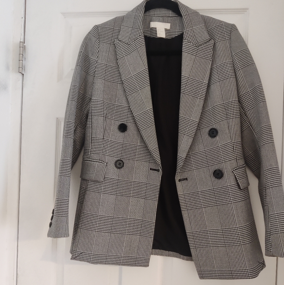 BLAZER ONLY -H&M houndstooth blazer